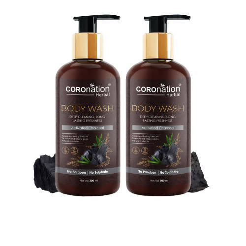 Coronation Herbal Activated Charcoal Body Wash | Grocsy