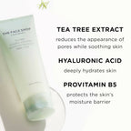 The Face Shop Tea Tree Pore Clarifying Gel Cleanser - Korean Skincare | Grocsy