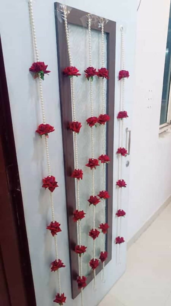 Velvet Rose Hangings For Back Drop | Grocsy