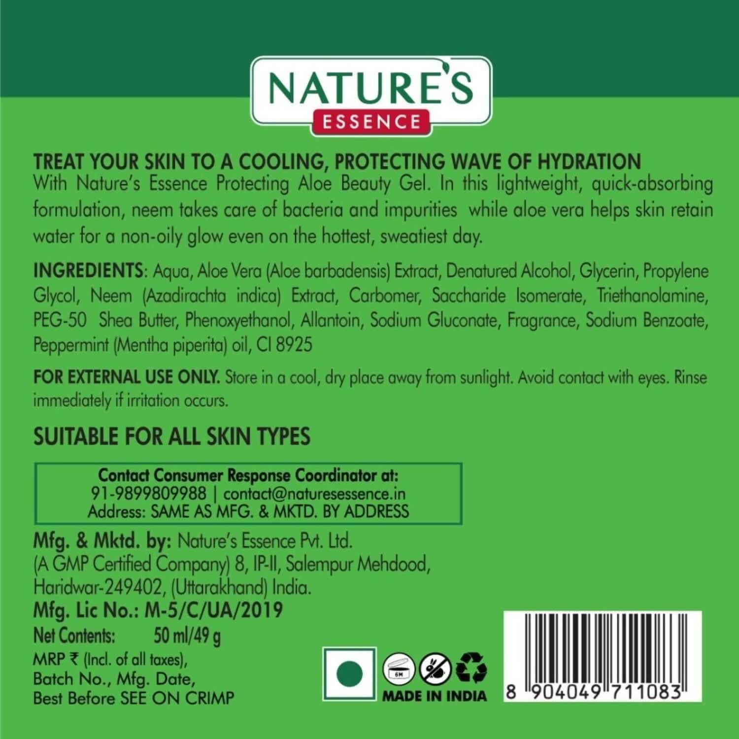 Nature's Essence Aloe Beauty Gel With Neem | Grocsy