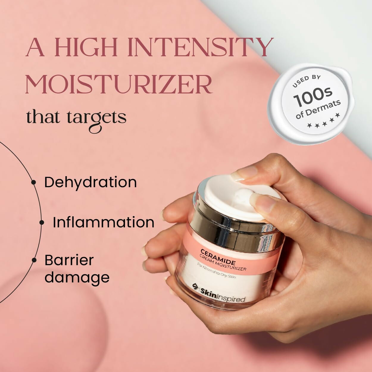 SkinInspired Ceramide Moisturizer Cream For Inflammation Barrier Repair | Grocsy