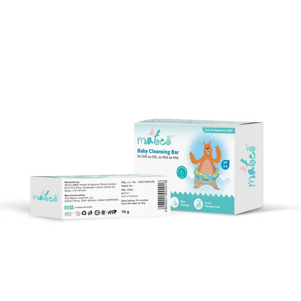Mateo Baby Cleansing Bar With Vitamin E & Glycerin | Grocsy