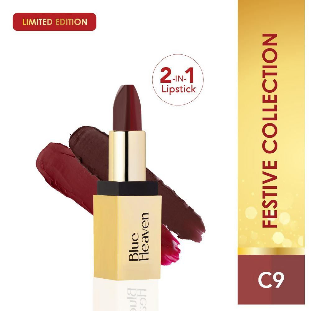Blue Heaven 2-In-1 Dual Shade Lipstick - C9 | Grocsy