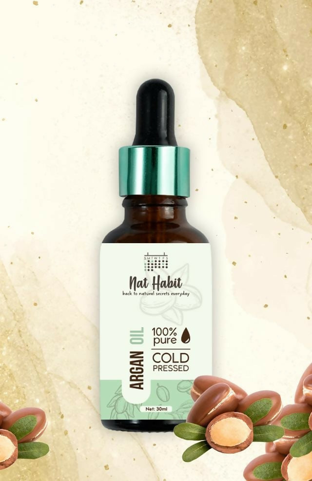 Nat Habit 100% Pure Cold Pressed Argan Oil | Grocsy