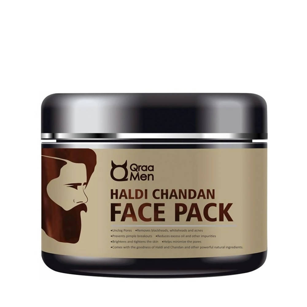 Qraa Men Haldi Chandan Face Pack | Grocsy