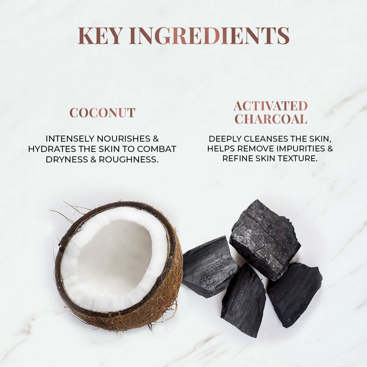 Just Herbs Coconut + Activated Charcoal Deep Cleansing Bathing Bar | Grocsy