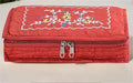 Asmaani 7 Pocket Red Embroidery Jewellery Kit | Grocsy