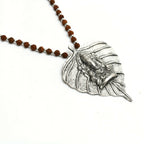 Mominos Fashion Johar Kamal Oxidised Silver-Plated Brass Finish Ganesha Long Necklace For Women | Grocsy