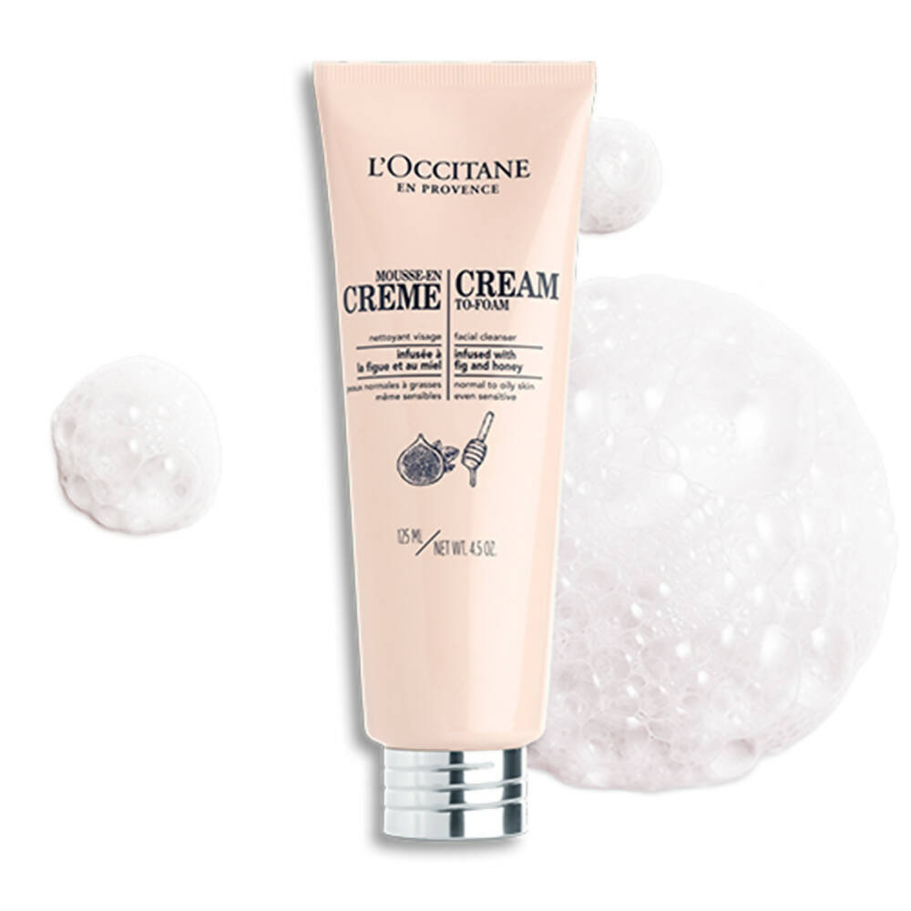 L'Occitane Cream-To-Foam Face Wash | Grocsy