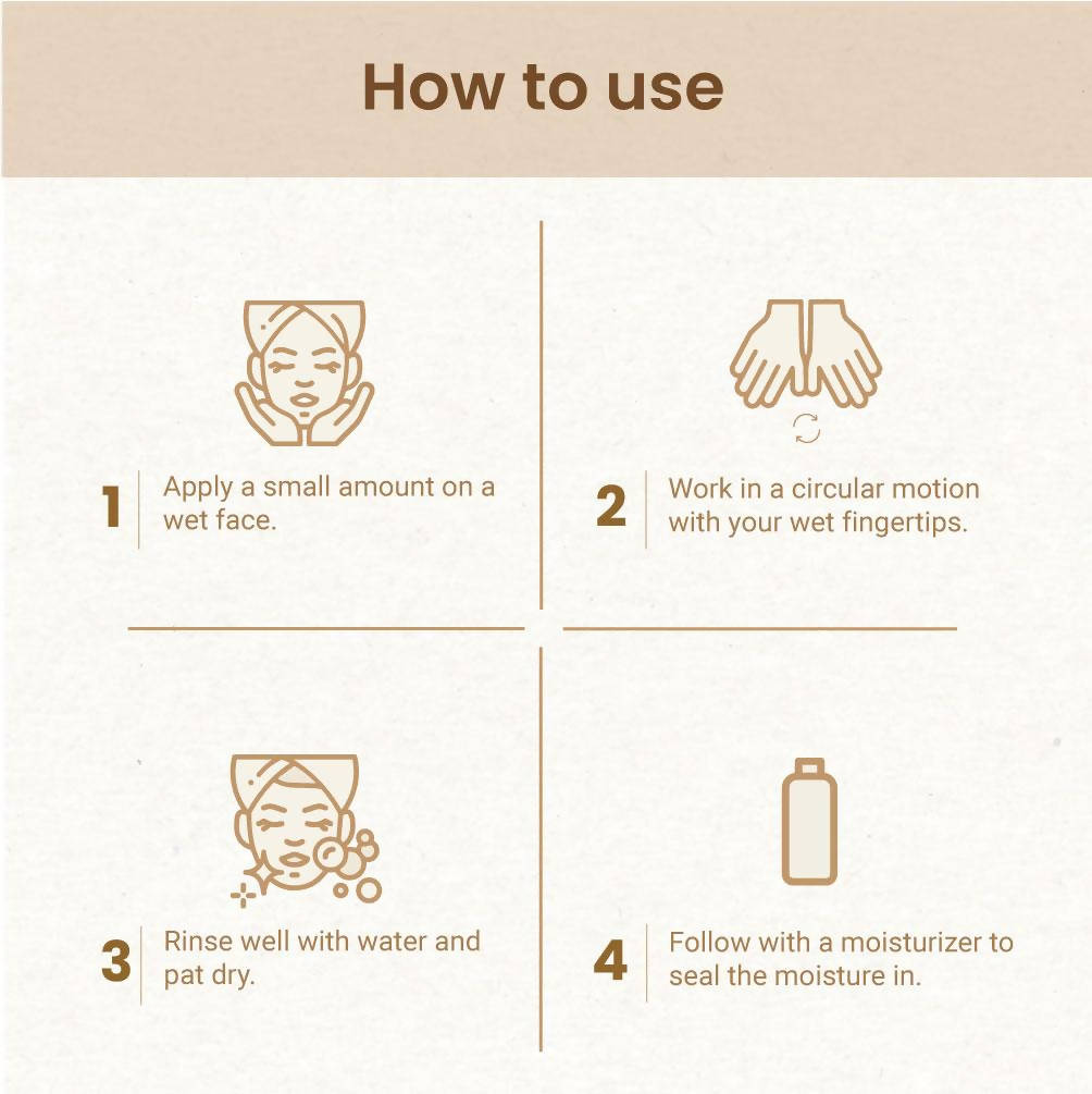 Mother Sparsh Turmeric Healing Face Wash | Grocsy