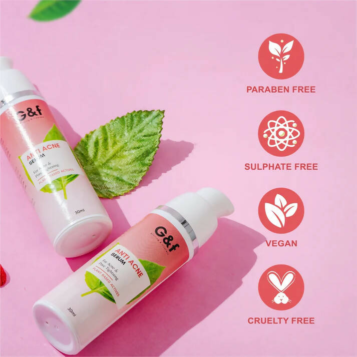 G&f Anti Acne Serum with Neem, Turmeric | Grocsy