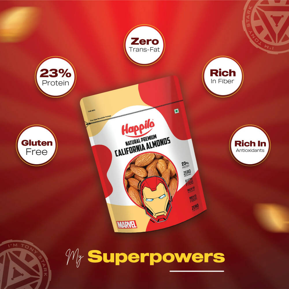 Happilo Marvel Iron Man Edition California Natural Almonds | Grocsy