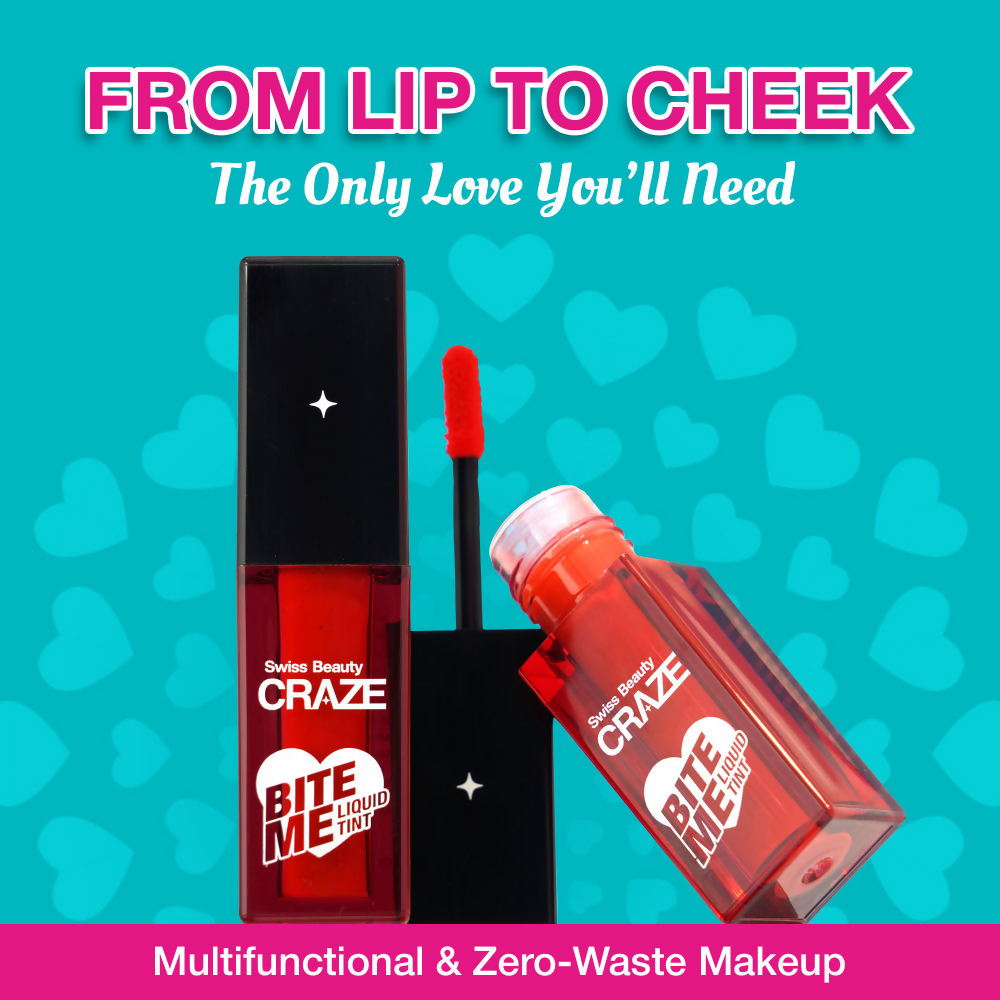Swiss Beauty Craze Bite Me Liquid Tint - 4 Love Bite | Grocsy