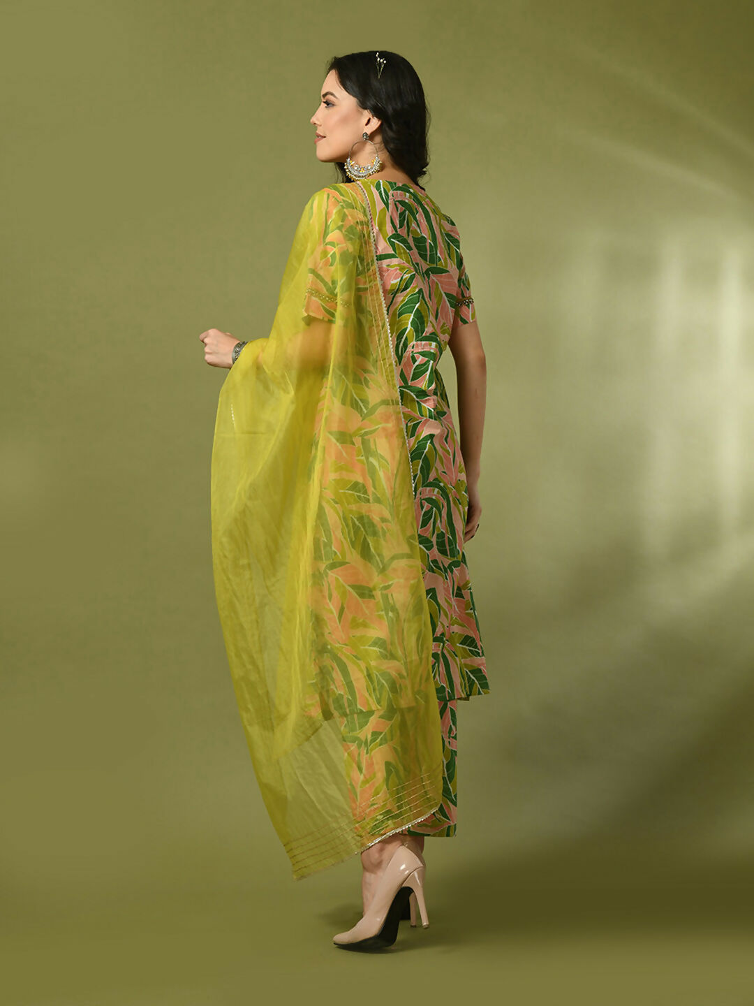 Myshka Women's Multi Printed Cotton Straight Party Kurta Set With Dupatta | Grocsy