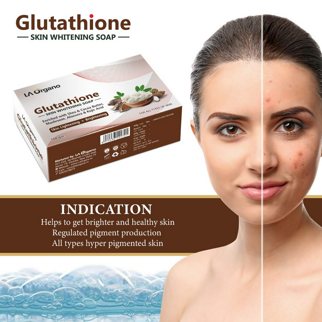 LA Organo Glutathione Shea & Cocoa Butter Soap | Grocsy