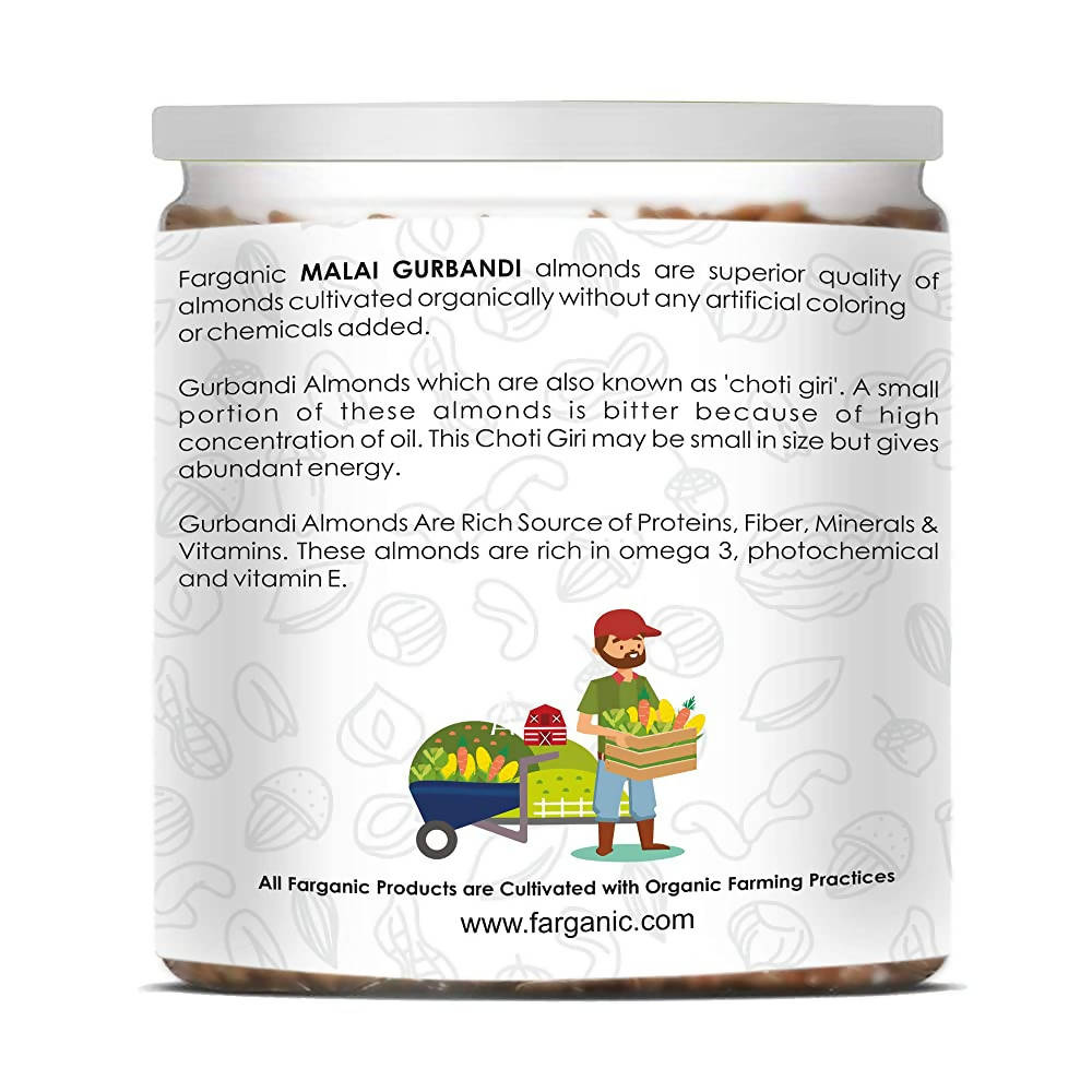 Farganic Malai Gurbandi Almonds | Grocsy