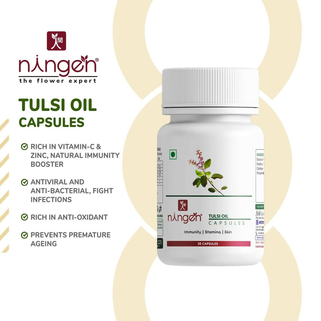 Ningen Tulsi Oil Capsules | Grocsy