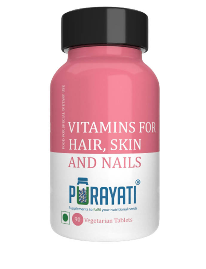 Purayati Vitamins Tablets for Hair, Skin and Nails | Grocsy