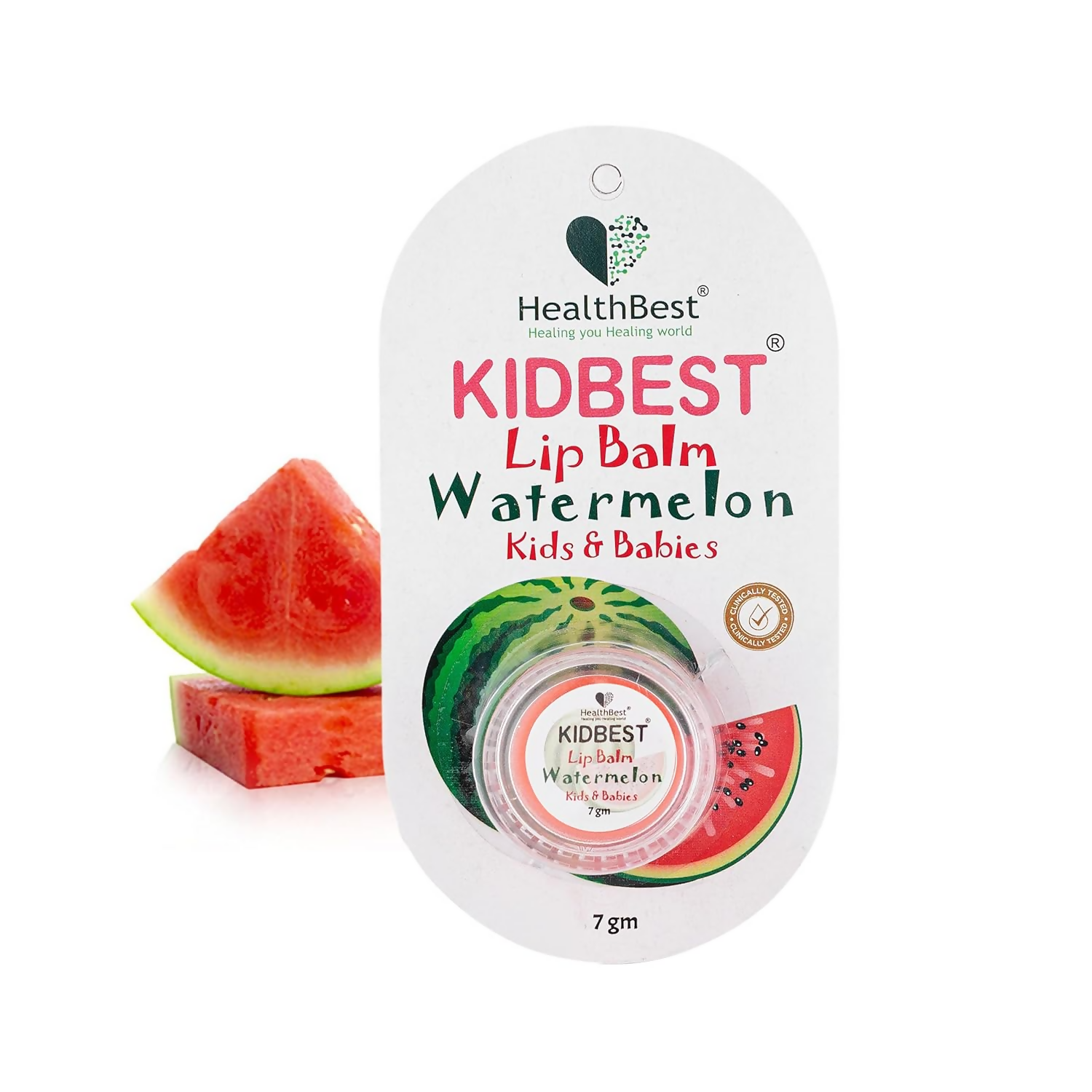 HealthBest Kidbest Lip Balm For Kids & Baby - Pink | Grocsy