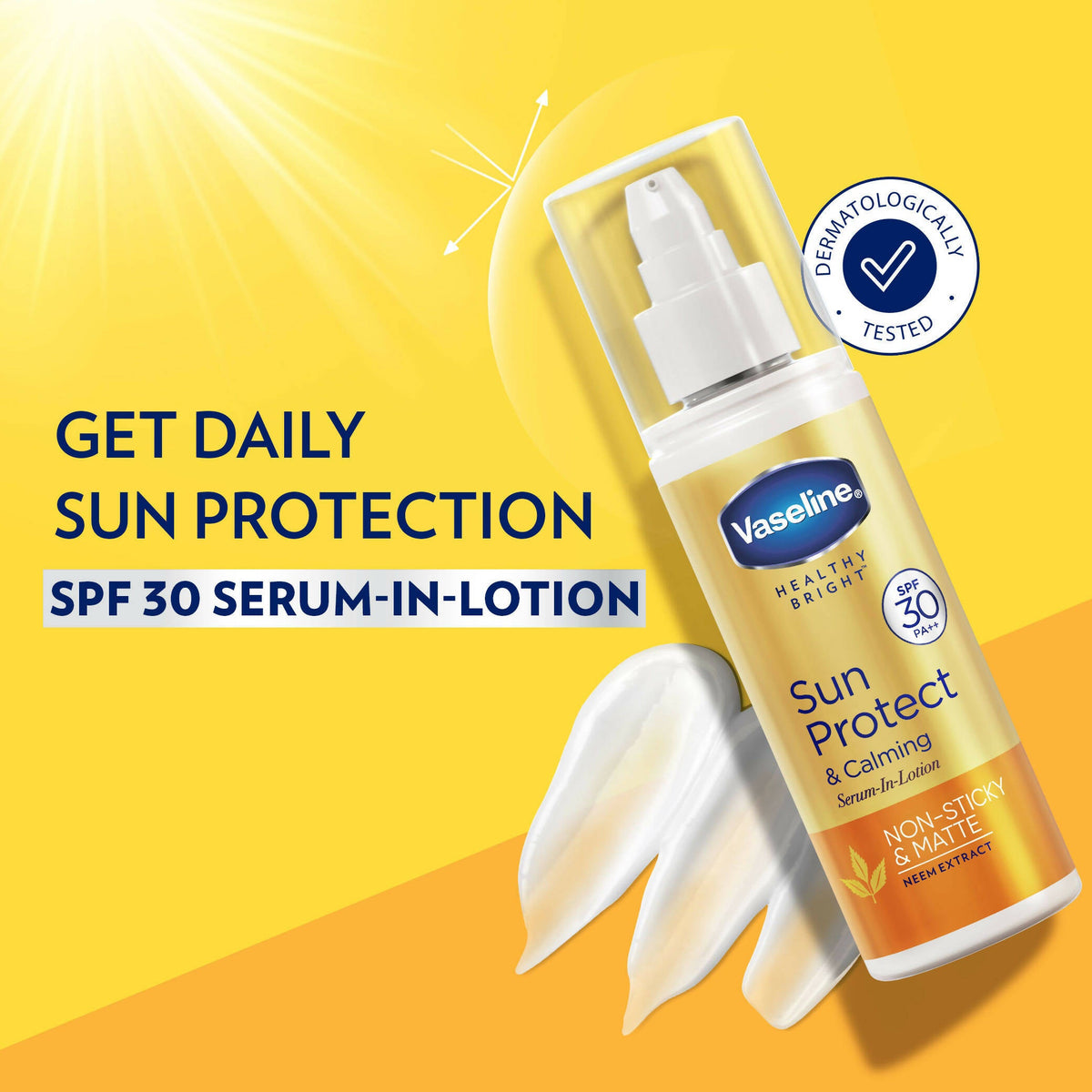 Vaseline Sun Protect & Calming Serum in Lotion with SPF 30 | Grocsy