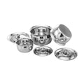 Expresso Stainless Steel Heavy Gauge Induction Friendly Kitchen Serving Set | Grocsy