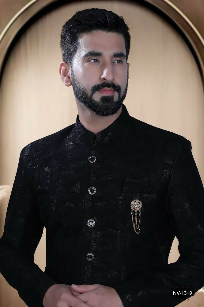 Joban Fashion Men's Black TR Kurta with Pyjama | Grocsy