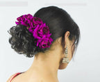 Purple Velvet Rose Gajra | Grocsy