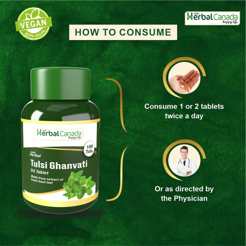 Herbal Canada Tulsi Ghanvati Tablets | Grocsy