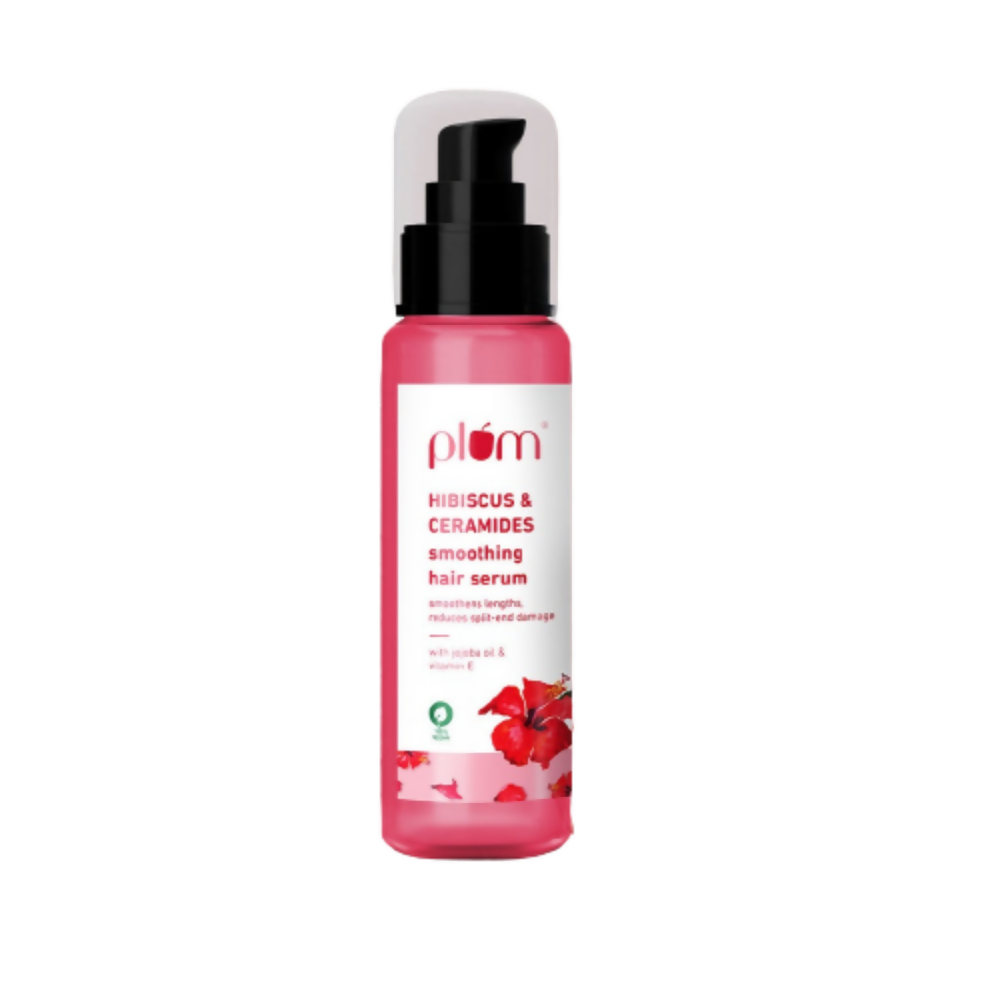 Plum Hibiscus & Ceramides Smoothing Hair Serum | Grocsy