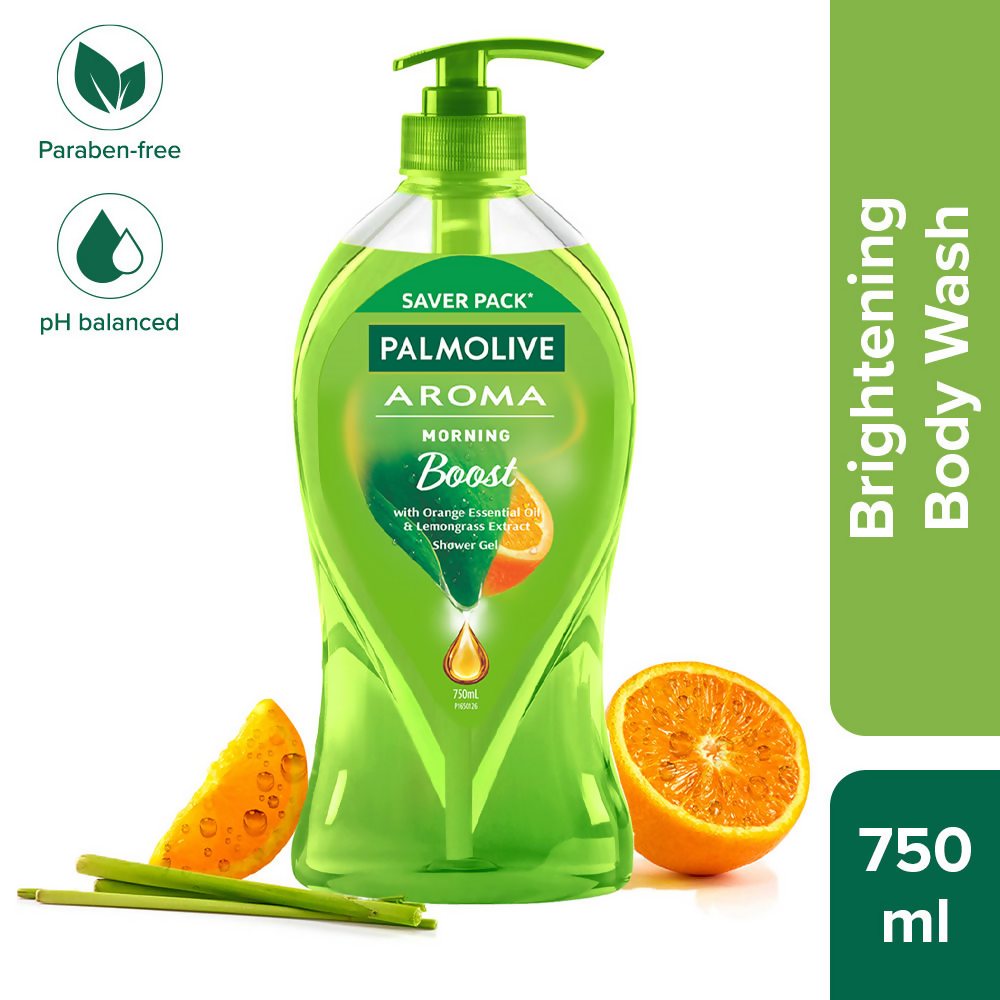Palmolive Orange Essential Oil & Lemongrass Aroma Morning Boost Body Wash | Grocsy