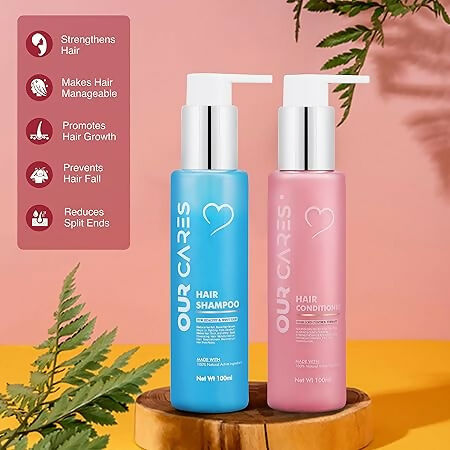 Our Cares Hair Fall Shampoo & Conditioner - Combo | Grocsy