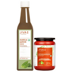 Jiva Ayurveda Karela Jamun Juice & Sugarfree Chyawanprash Combo | Grocsy