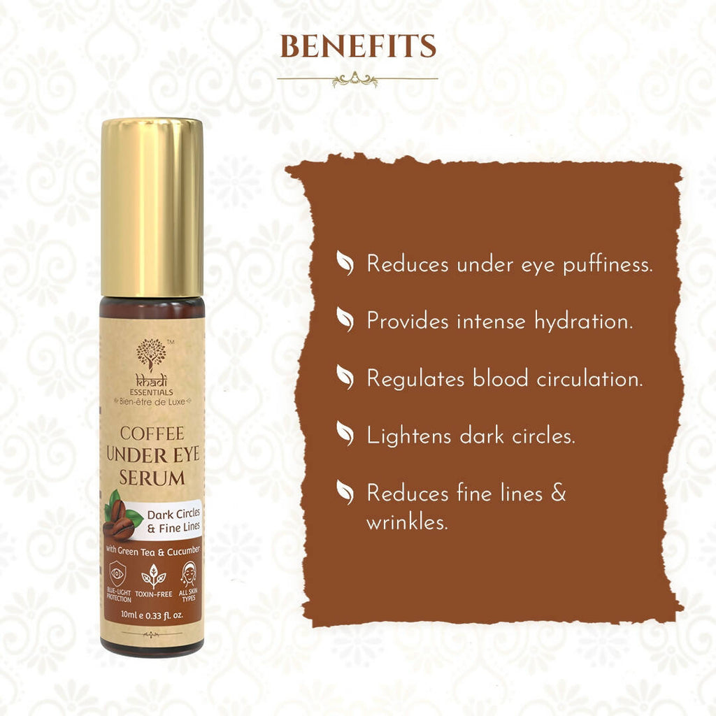 Khadi Essentials Coffee Under Eye Serum | Grocsy