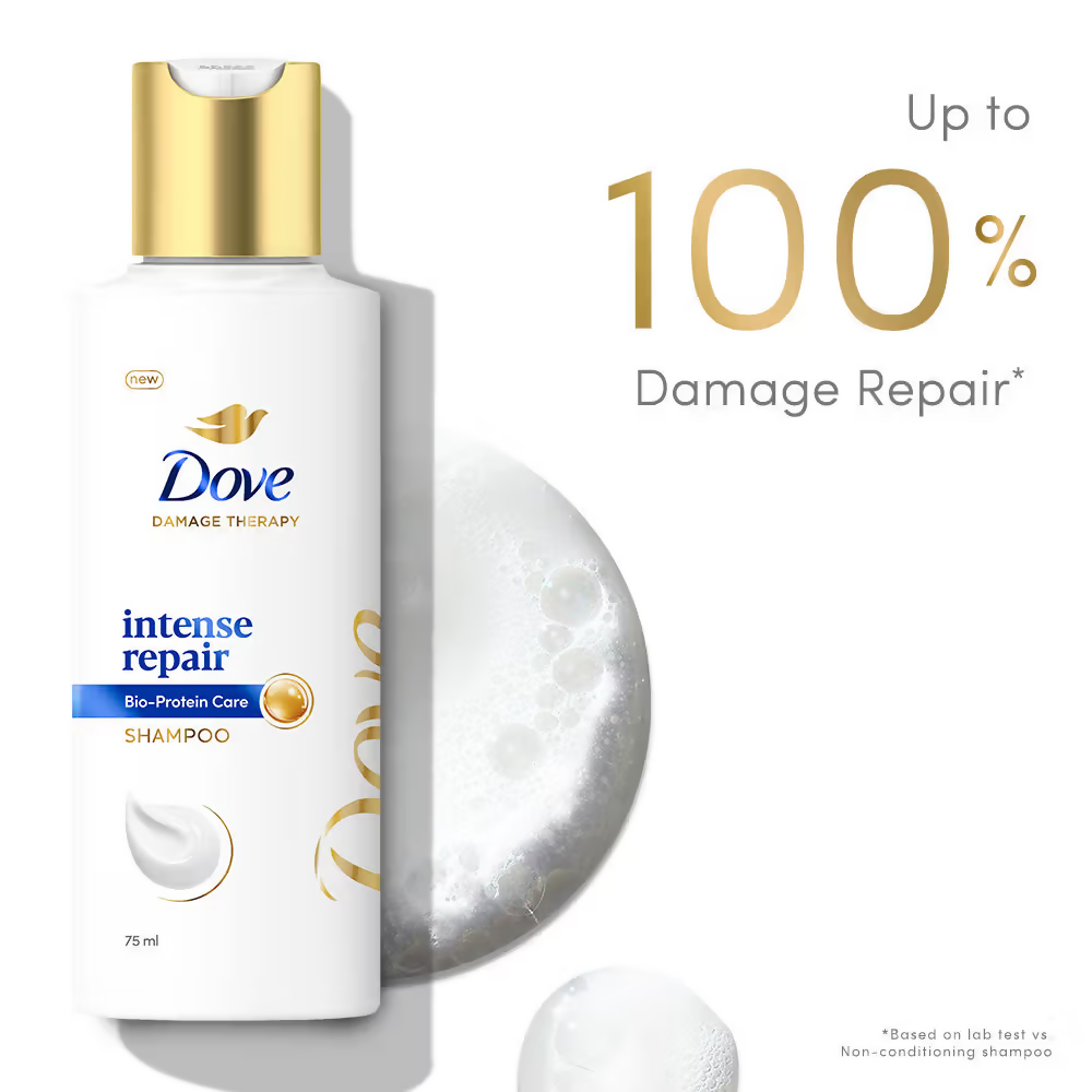 Dove Intense Repair Treatment Shampoo + Hair Mask For Frizzy Hair | Grocsy