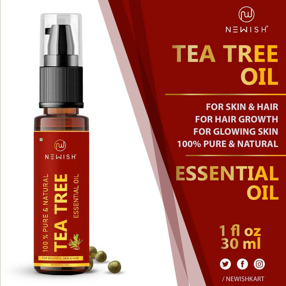 Newish Pure & Natural Tea Tree Essential Oil | Grocsy