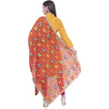 A R Silk Women's Multi Embroidery Chiffon Red Dupattas and Chunnis | Grocsy