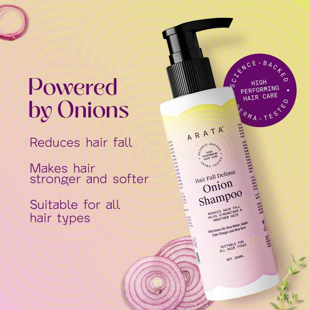 Arata Hair Fall Defense Onion Shampoo | Grocsy
