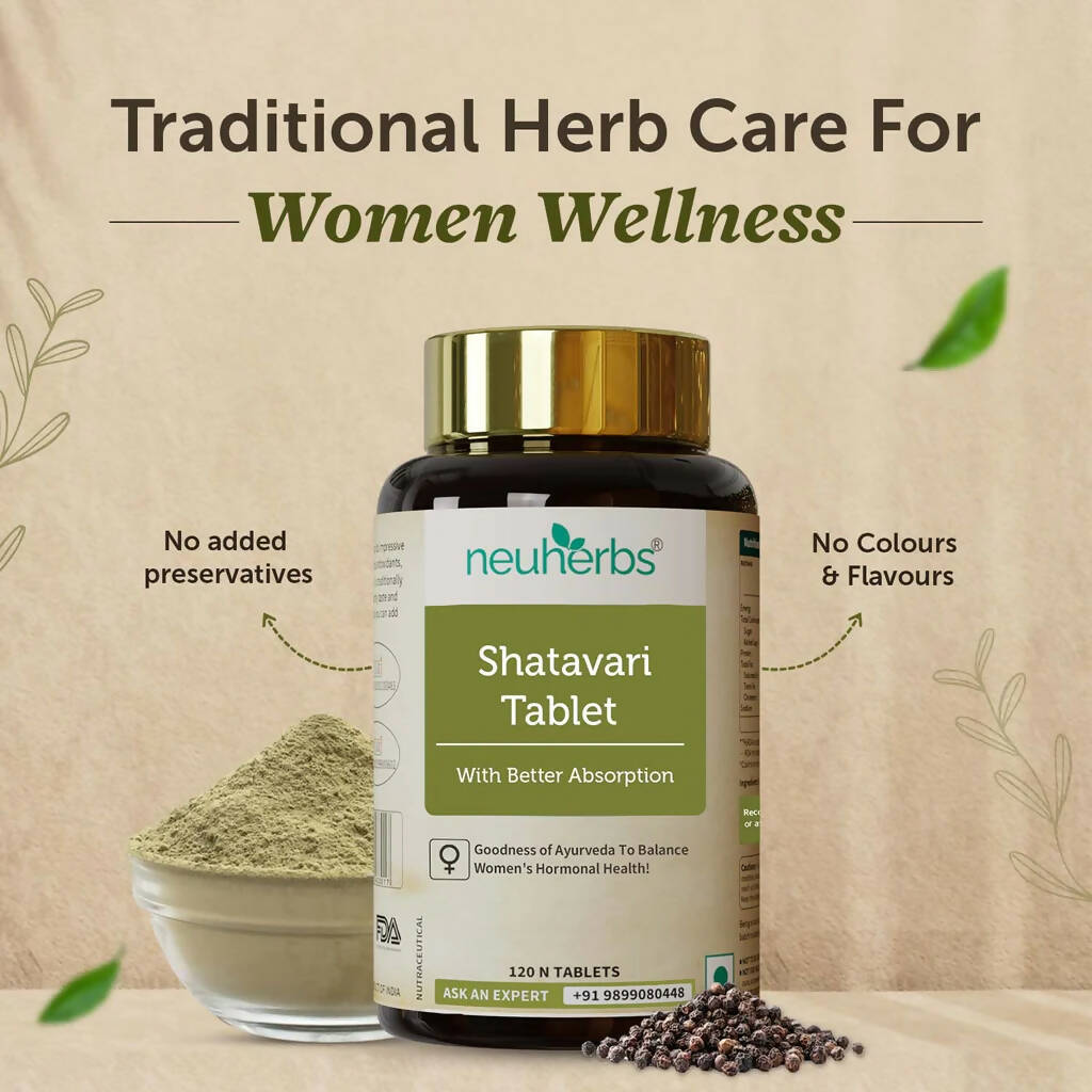 Neuherbs Shatavari Tablets for Women | Grocsy