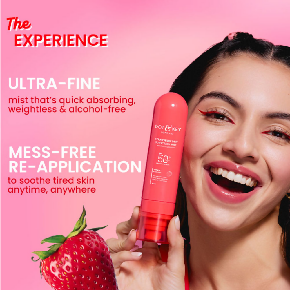 Dot & Key Strawberry Dew Sunscreen Mist SPF 50+ | Grocsy