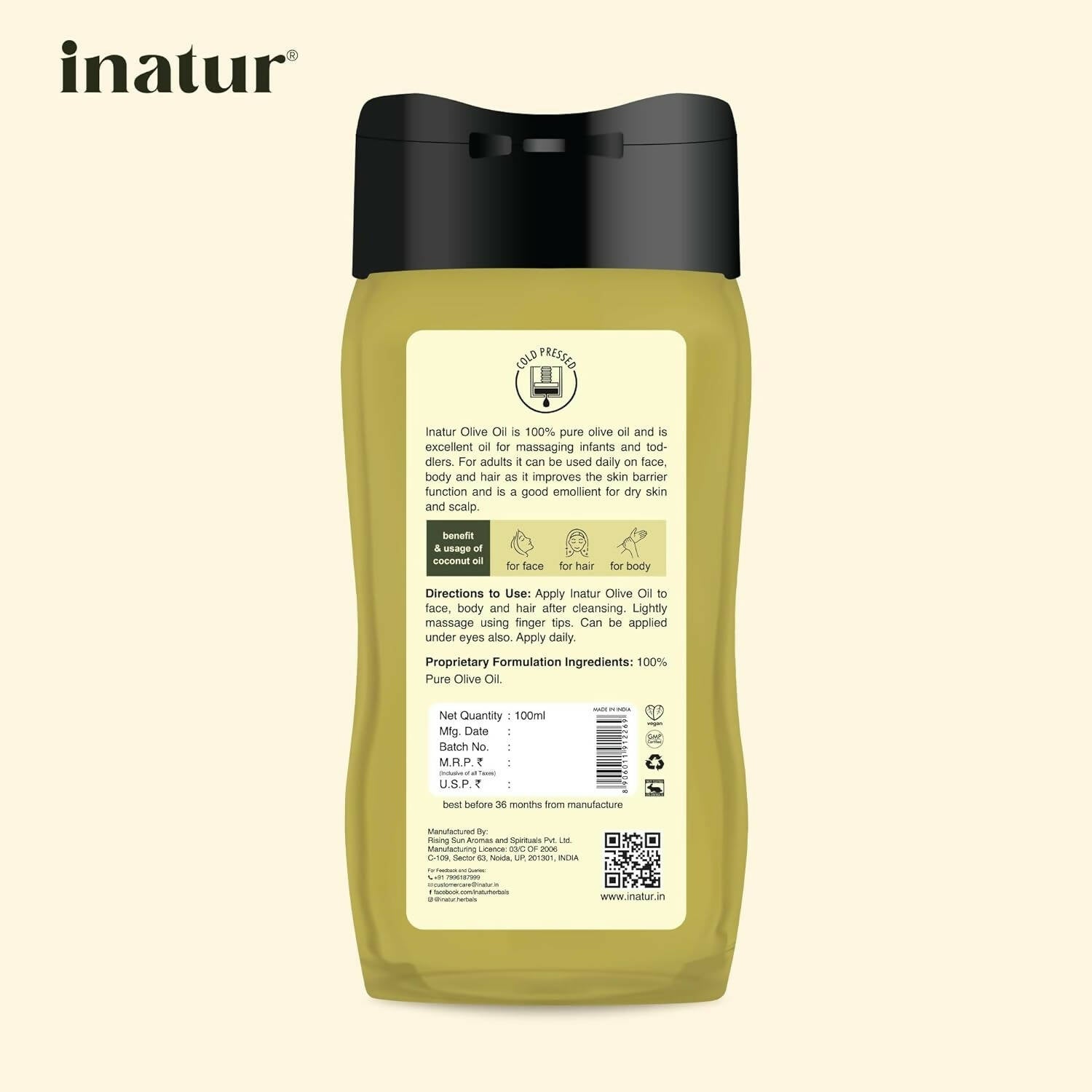 Inatur Cold Pressed Olive Oil | Grocsy