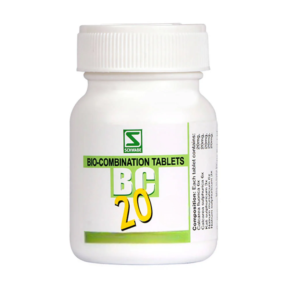 Dr. Willmar Schwabe India Bio-Combination 20 (BC 20) Tablet | Grocsy