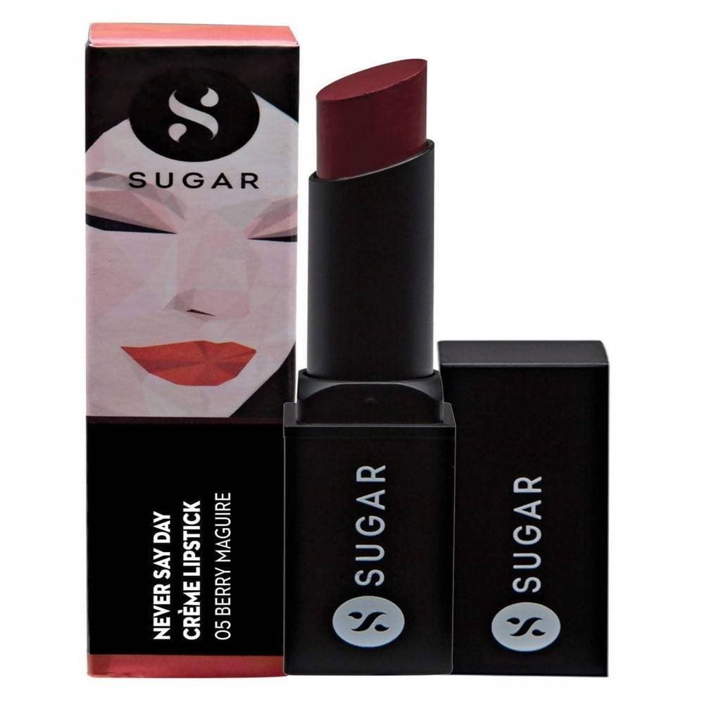 Sugar Never Say Dry Creme Lipstick - Berry Maguire (Deep Berry Red) | Grocsy