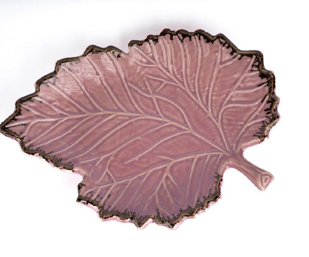 Simply Soho Blush Leaf Platter | Grocsy