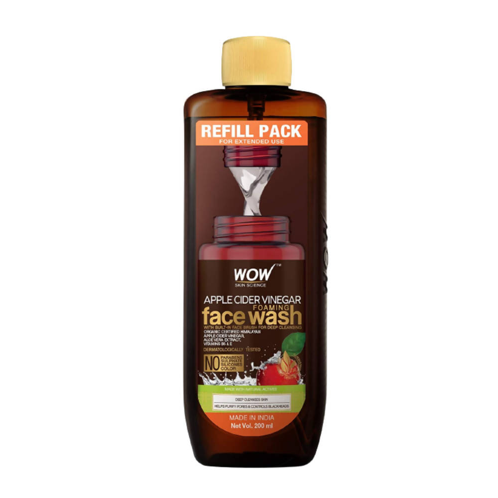 Wow Skin Science Apple Cider Vinegar Foaming Face Wash Combo | Grocsy