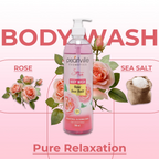 Pearlville Super Foods Collection Rose Sea Salt Body Wash | Grocsy