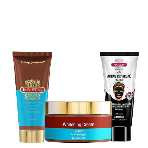 Inveda Complete Day & Night Skin Care Kit For Men | Grocsy