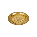 Spillbox Gold-Toned Brass Thali Pooja Essential | Grocsy