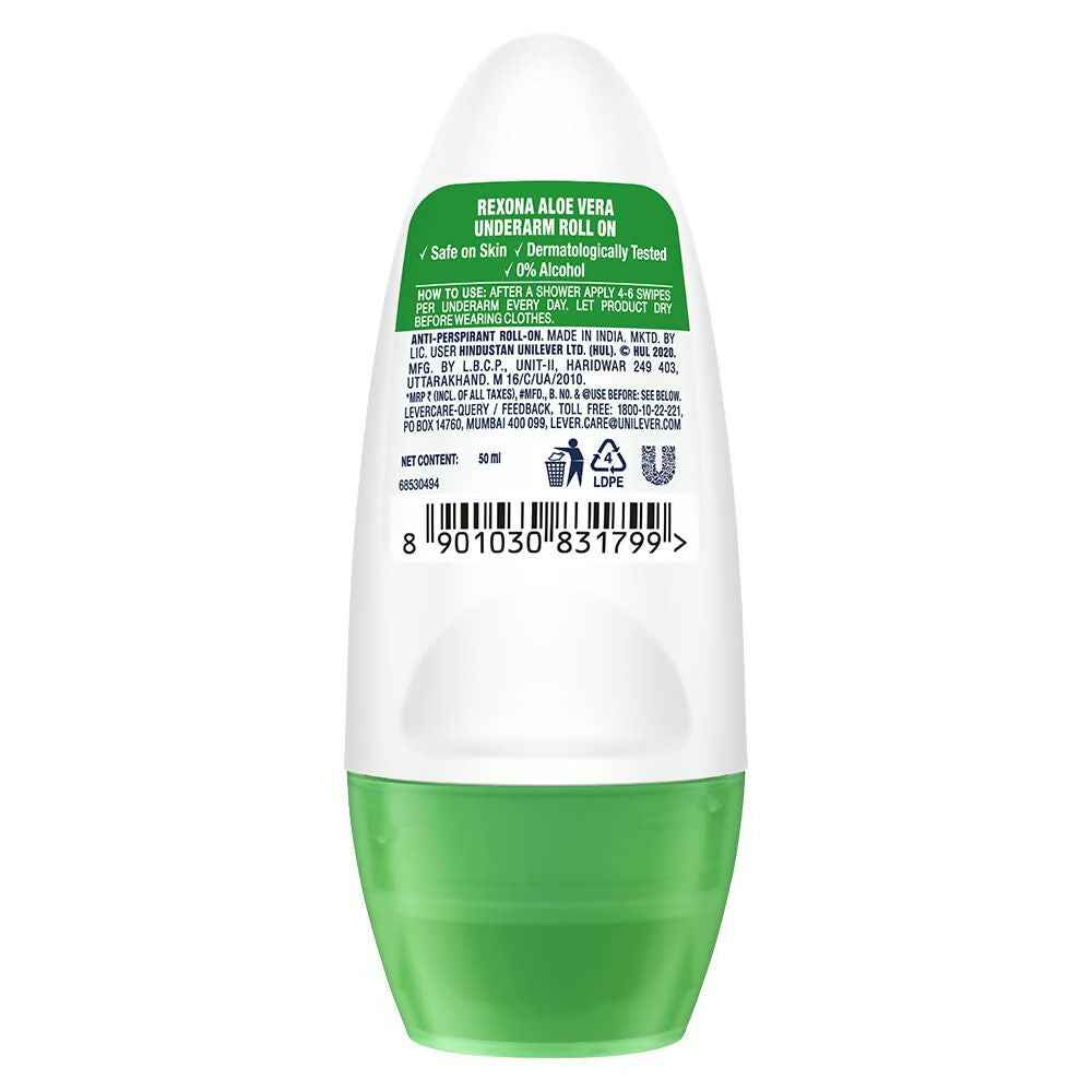 Rexona Aloe Vera Underarm Roll On Deodorant For Women | Grocsy