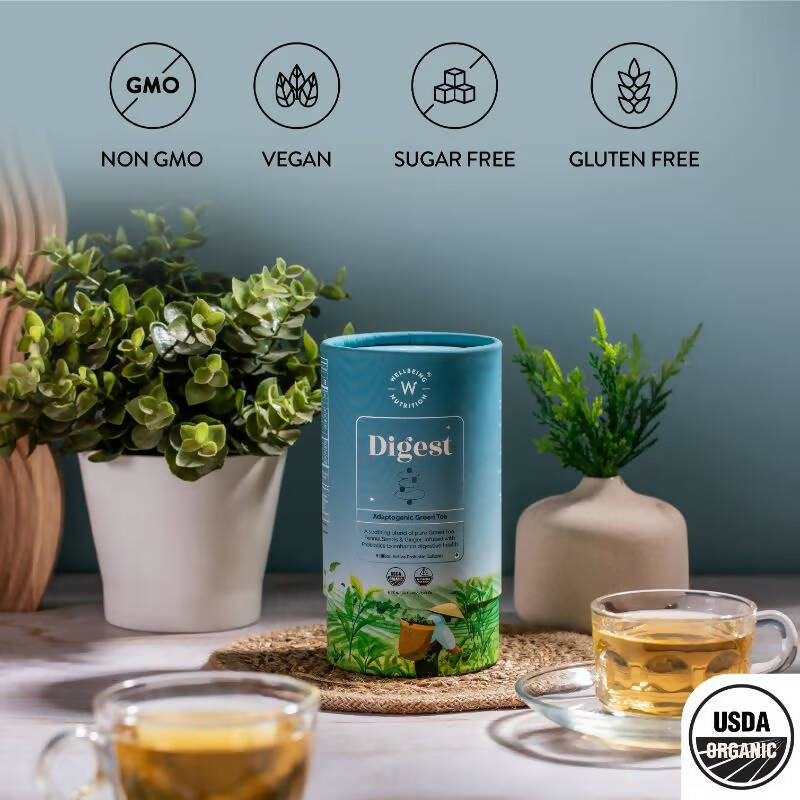 Wellbeing Nutrition Digest Green Tea | Grocsy