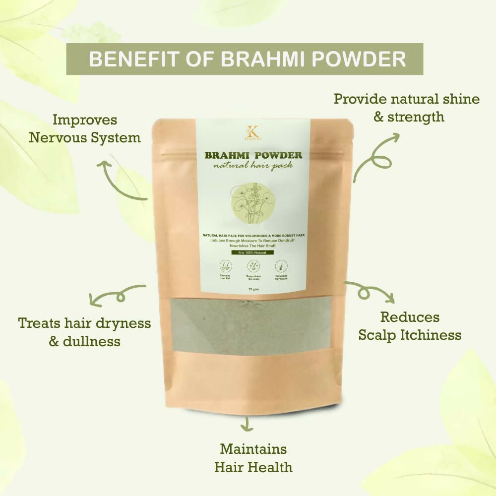Kimayra Brahmi Powder For Hair Growth & Deep Cleans Scalp | Grocsy
